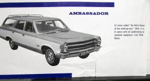 1968 AMC American Rebel Ambassador Javelin Sales Brochure Mailer Original