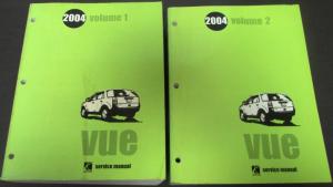 2004 Saturn Vue Dealer Service Shop Repair Manual Set Original Maintenance