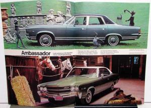 1969 AMC Ambassador Javelin Rebel AMX Rambler American Motors Sale Brochure Orig