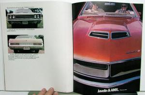 1970 AMC Ambassador Hornet Javelin Rebel AMX American Motors Sales Brochure