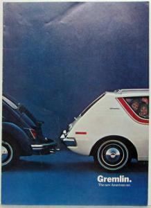 1970 A Half AMC Gremlin Compared to Volkswagen Sales Brochure Original