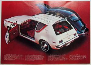 1970 A Half AMC Gremlin Compared to Volkswagen Sales Brochure Original