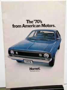1970 AMC Hornet Rebel Ambassador Javelin AMX American Motors Sales Brochure Orig