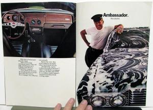 1970 AMC Hornet Rebel Ambassador Javelin AMX American Motors Sales Brochure Orig