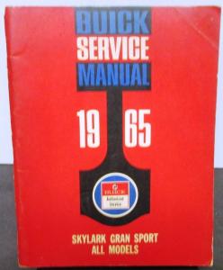 Original 1965 Buick Dealer Chassis Service Shop Manual Skylark Gran Sport Repair