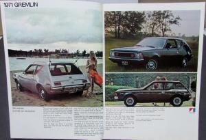 1971 Gremlin Hornet Matador Javelin AMX American Motors AMC Sale Brochure