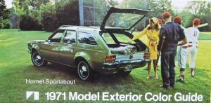 NOS 1971 American Motors Exterior Color Guide Paint Chips Original