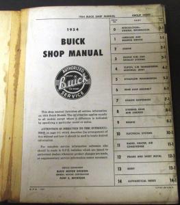 Original 1954 Buick Service Shop Manual Special Century Super Roadmaster Skylark