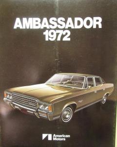 1972 American Motors AMC Ambassador Color Military Sales Brochure Folder