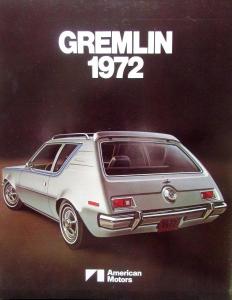 NOS 1972 American Motors Gremlin Color Sales Brochure Folder