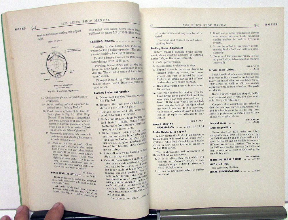 Original 1939 Buick Service Shop Manual Special Roadmaster ...