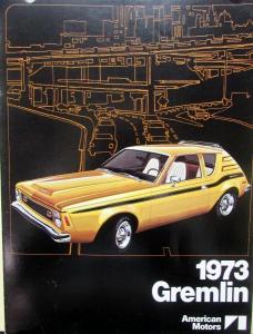 1973 American Motors Gremlin Military Sales Brochure Folder
