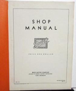 1933 Buick Dealer Service Shop Manual Series 50 60 80 90 Repair Rare Original