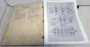 Original 1931 Buick Shop Manual Series 50 60 80 90 Specifications & Adjustments