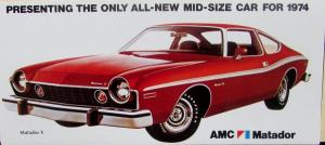 1974 AMC Matador X Brougham Mid Size Car American Motors Sales Brochure Original