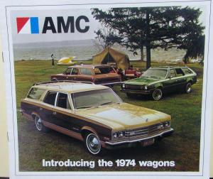 1974 AMC Station Wagons Ambassador Hornet Sportabout Matador Sale Brochure Orig