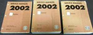 2002 Oldsmobile Aurora Dealer Service Shop Manual Set Repair Engine Trans Wiring