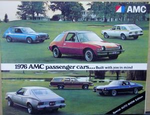 1976 AMC Gremlin Matador Pacer Hornet Sales Brochure Auto Show Edition Original