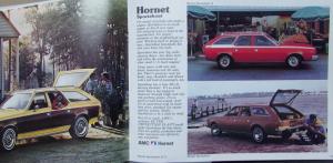 1976 AMC Passenger Cars Sales Brochure Gremlin Matador Pacer Hornet