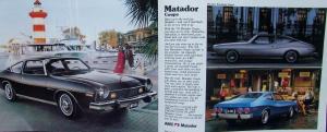 1976 AMC Passenger Cars Sales Brochure Gremlin Matador Pacer Hornet