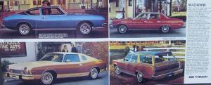 1977 AMC Pacer Gremlin Hornet Matador Special Auto Show 2nd Edition Brochure