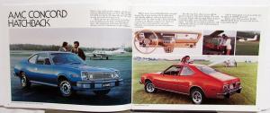 1978 AMC Concord Pacer Gremlin AMX Matador Color Sales Brochure 2nd Edition