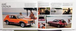 1978 AMC Concord Pacer Gremlin AMX Matador Color Sales Brochure Original