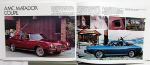 1978 AMC Concord Pacer Gremlin AMX Matador Color Sales Brochure 2nd Edition