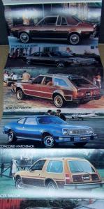 1978 AMC Concord Pacer Gremlin AMX Matador Color Sales Brochure Leaflet