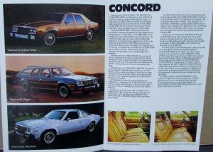 1979 AMC Concord FRENCH TEXT Original Color Sales Brochure Folder