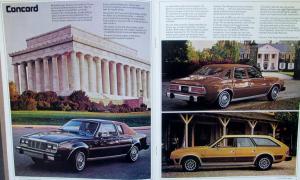 1981 AMC Spirit Concord Sedans & Wagons Specs Options Sales Brochure Original