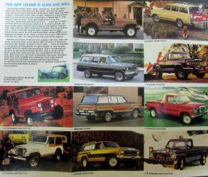 1981 American Motors AMC Jeep Renault LeCar & 18i Color Sales Brochure Original