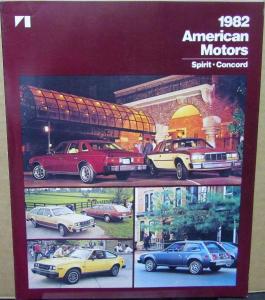 1982 American Motors Spirit & Concerd Sales Brochure Folder Original