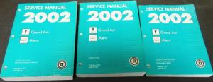 2002 Pontiac Oldsmobile Dealer Service Shop Manual Set Grand Am Alero Repair