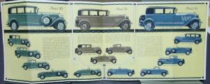 1928 1929 Auburn 115 & 76 Sedan & 88 Sport Sedan Auto Cars Sales Brochure NICE