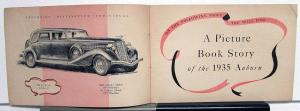 1935 Auburn Motor Cars 6 & 8 Cylinder Models Sales Brochure Original