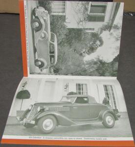 1936 Auburn Motor Cars 654 & 852 Models Sales Brochure Original