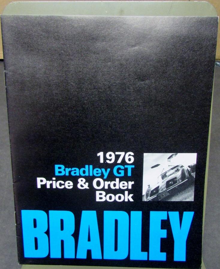 1976 Bradley GT Price & Order Book Fiberglass Kit Car Sales Brochure