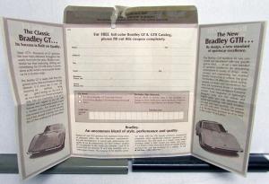 1977 Bradley GT & GTII Catalog Folder Sports Car Kits