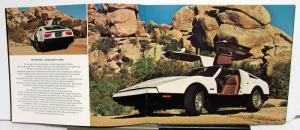 1975 Bricklin SV 1 Sports Car Color Sales Brochure Original