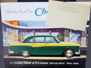1957 1958 Checker Taxi Standard & Driv Er Matic Special Sedans REVISED Sales Bro