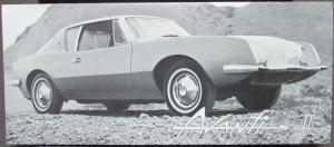 1966 1967 Avanti II Sales Brochure Leaflet Original