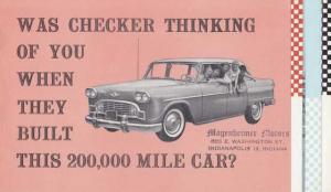 1960 Checker Taxi Original Sales Brochure Superba & Wagon Peach Cover