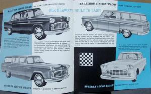 1963 Checker Cars Original Sales Brochure for Superba & Marathon Models
