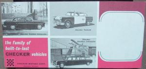 1963 1964 Checker Marathon Sedan & Station Wagon Original Sales Brochure