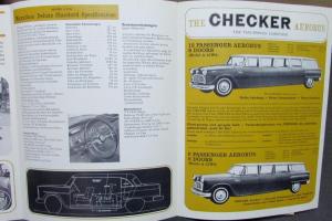 Checker Marathon Deluxe Sedan A12E & Aerobus A12W Sales Brochure GERMAN TEXT