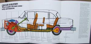 1976 1977 Checker Marathon Sales Brochure Original & Color Diagram of Chassis