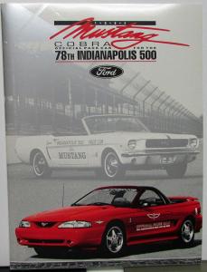 1994 Ford Mustang Cobra F150 Pickup Truck Original 78th Indy 500 Press Kit