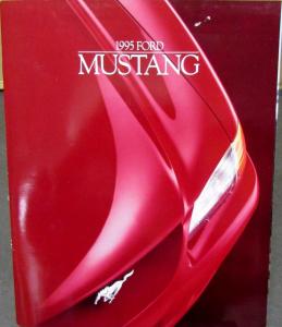 1995 Ford Mustang & GT Glossy Color Sales Brochure Original