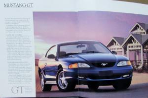 1995 Ford Mustang & GT Glossy Color Sales Brochure Original